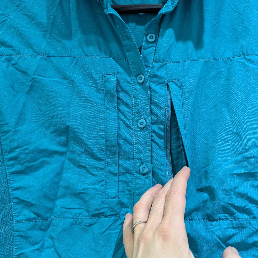 Kuhl Women's Teal Blue Button Up Collared Outerwear Shirt size Small - Picture 3 of 12